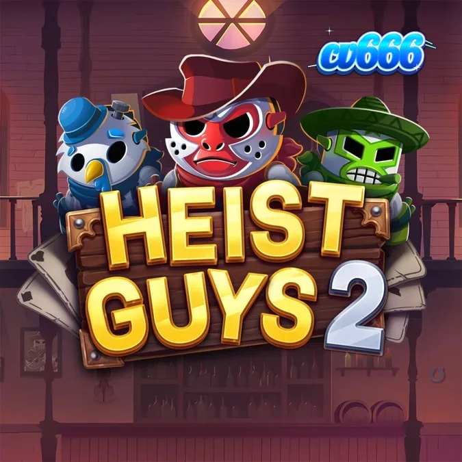 Tampilan visual slot Heist Guys 2 dengan tema perampokan